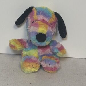 Hallmark Peanuts Character Snoopy Rainbow Tie Dye Design 7" Plush Stuffed Animal